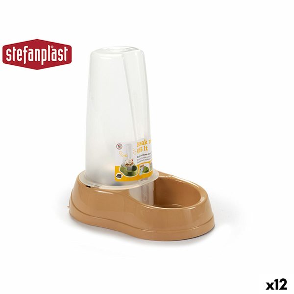 Comedouro automático Stefanplast Bege Plástico 650 ml 12 x 19,5 x 19 cm (12 Unidades)