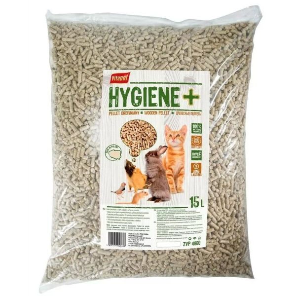 penso Vitapol Hygiene+ Chinchila Cobaia Coelho Gato Hamster Ratazana Rato Roedores Pássaros 15 L